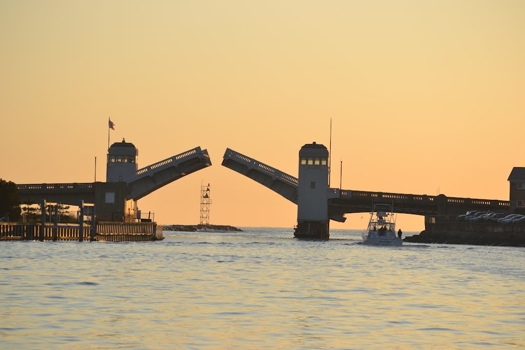 Shark River Inlet early AM by boatbk