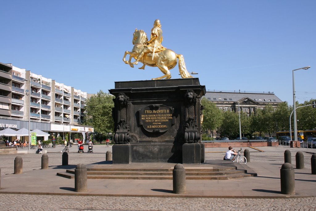 Dresden, Goldener Reiter by Mirko Knauth