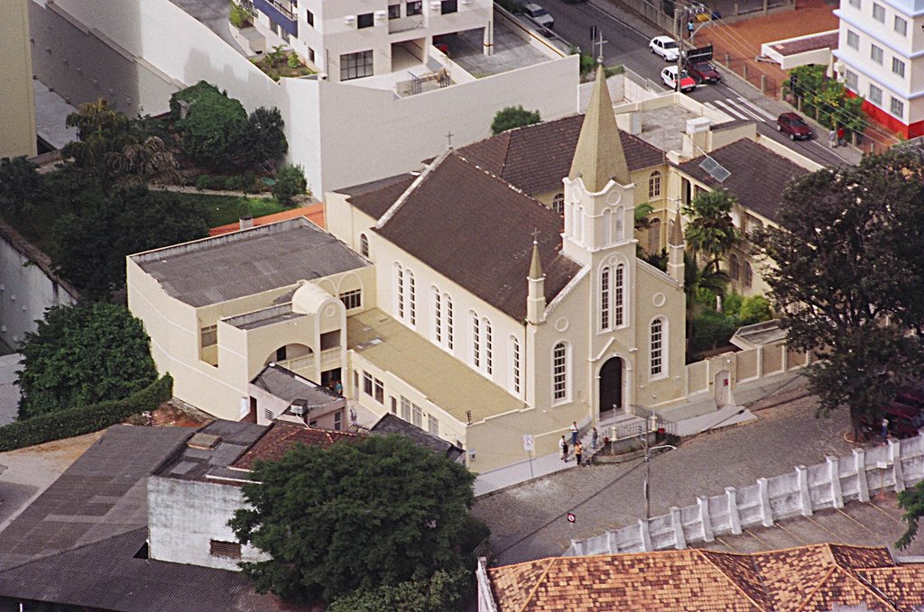 IGREJA SANTO ANTONIO CENTRO DE FLORIANOPOLIS S.C. BRASIL ( VISTA AEREA ) by CIBILS FOTOJORNALISMO