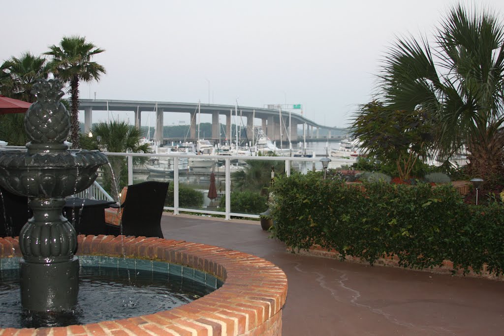 A view of James Island Expressway from Marriott Courtyard by Jayanth