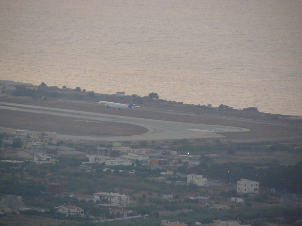 Diagoras Airport from Filerimos - Letisko Diagoras s kríža vo Filerimose by MIREC7776