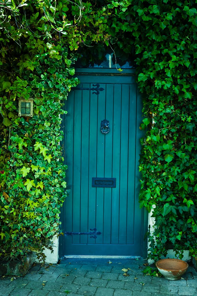 Entrance door in Dunmore East, Co.Waterford, Ireland by Aga Put