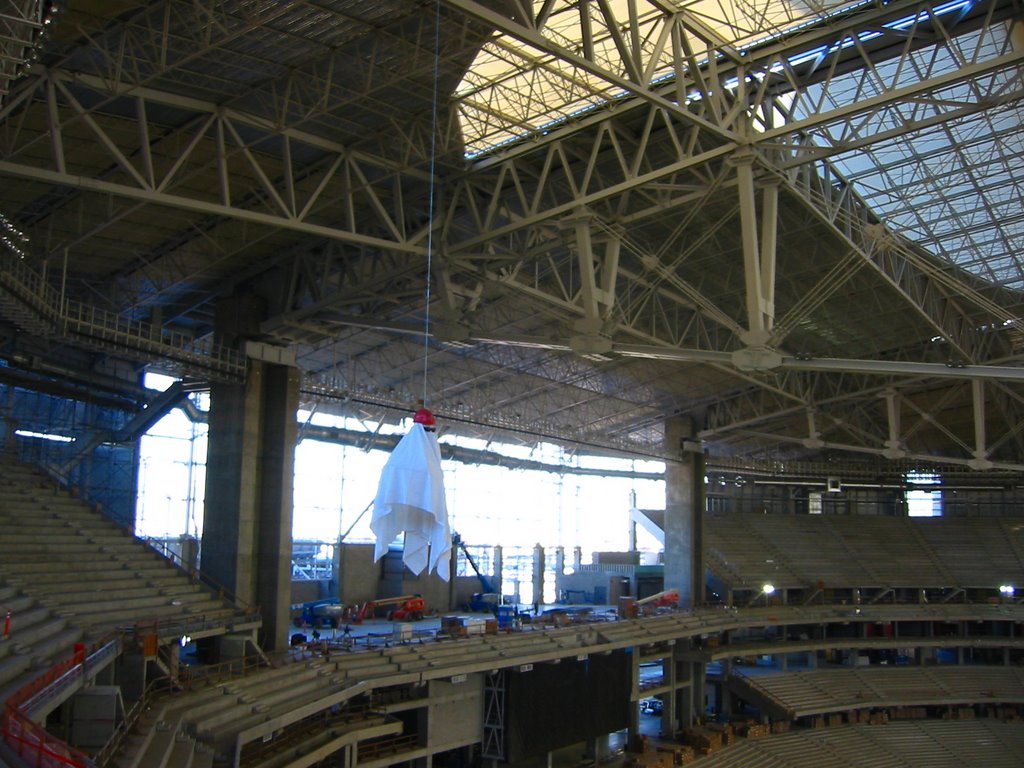 Ghost haunting the Cardinals football stadium, 2005 by alex&ju