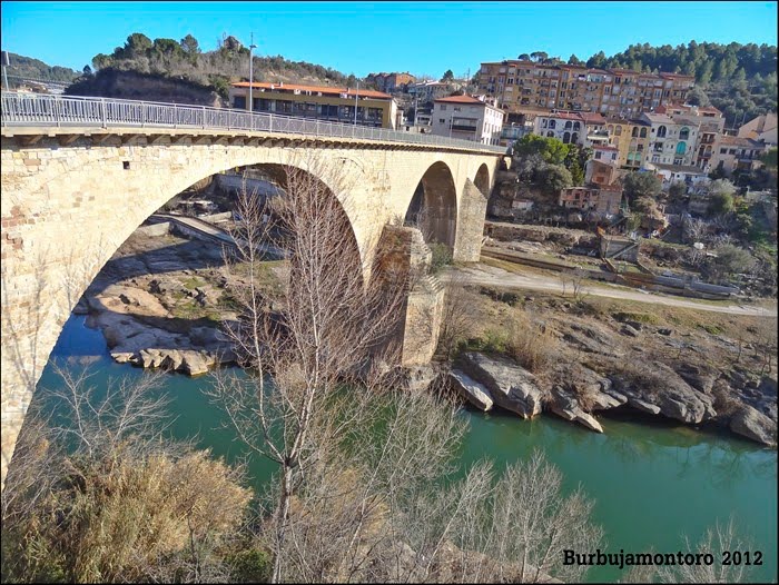 Rio Llobreagat, a su paso Por Monistrol de Montserrat by BurbujaMontoro.