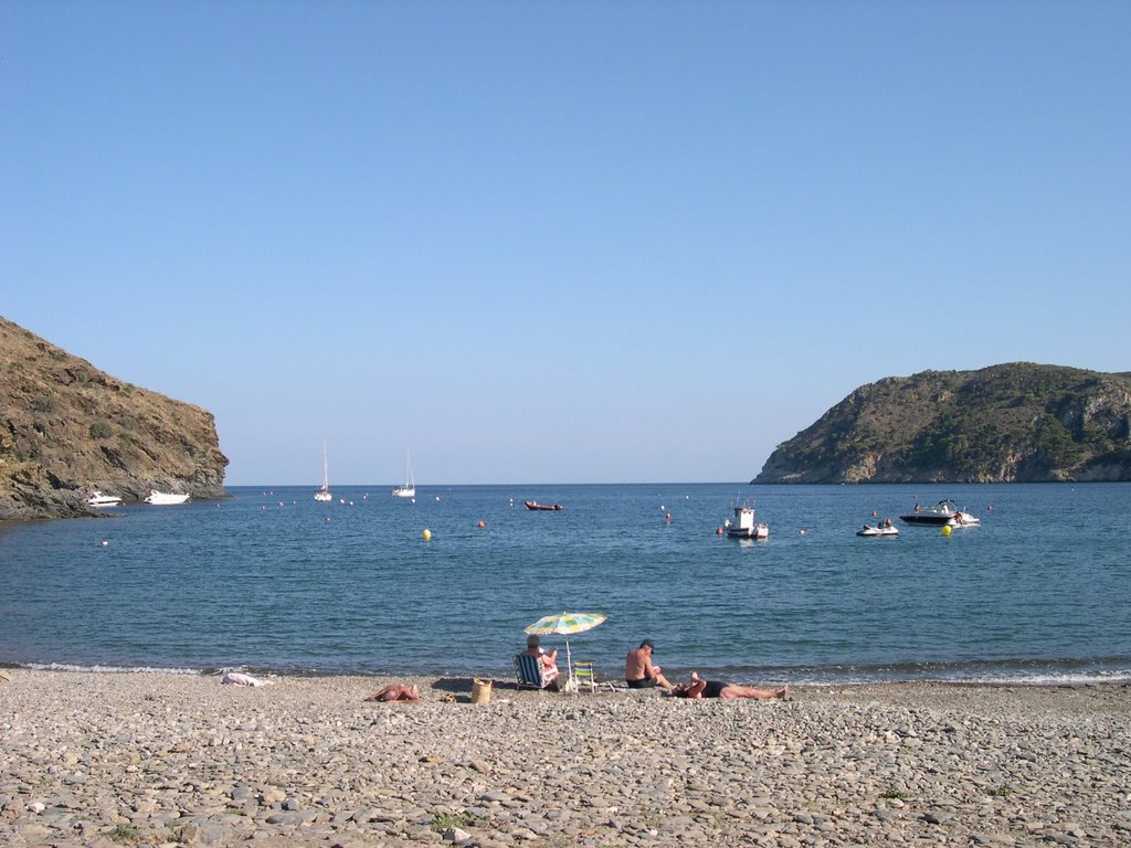 Beach of Cala Joncols, Rosas, Spain by EmVeeWee