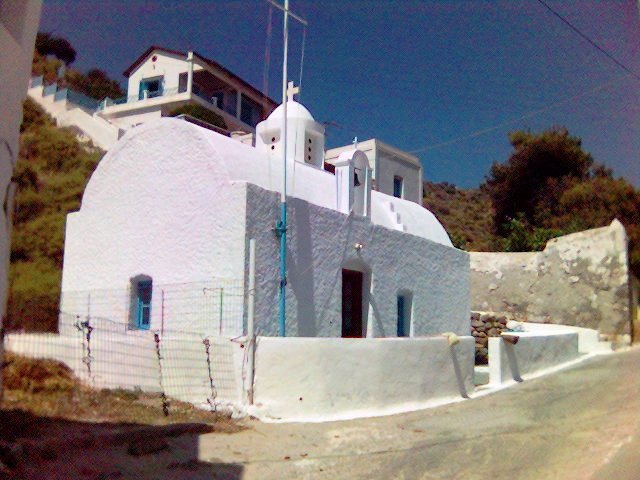 CHURCH IN MILOS by NICK ATHINA