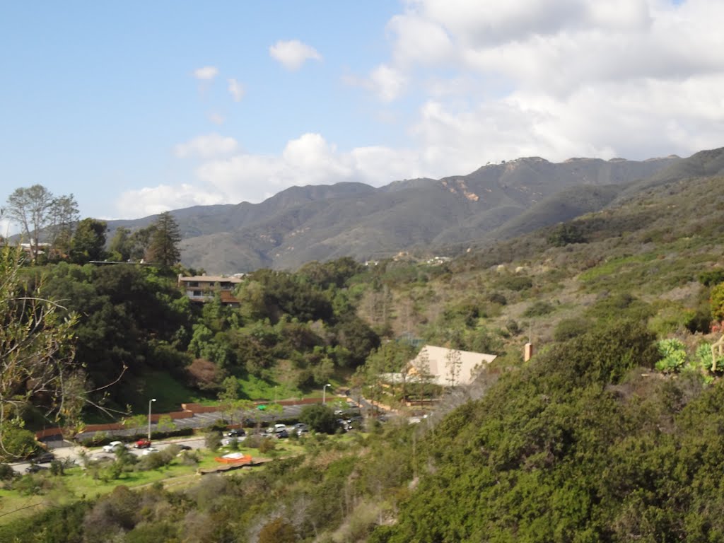 View of Los Liones (Leones) Canyon and Santa Monica Mountains by Alan F Fogelquist