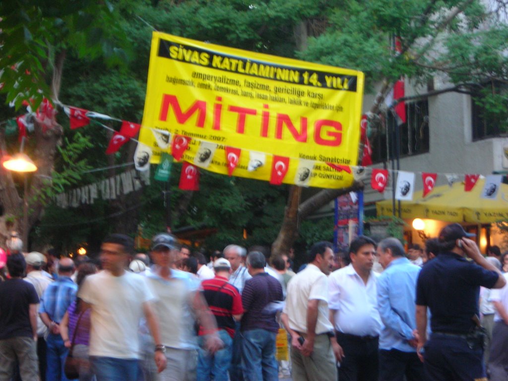 Ankara - Demonstration on the anniversary of massacre of Writers in Sivas by maziyar NAINI