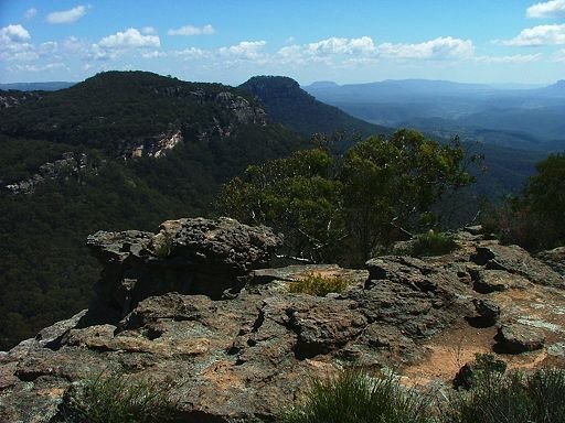 View northwards from Airly Turret towards northern Mount Airly (Mount Torbane) and Nullo Mountain in the distance by Greg Steenbeeke