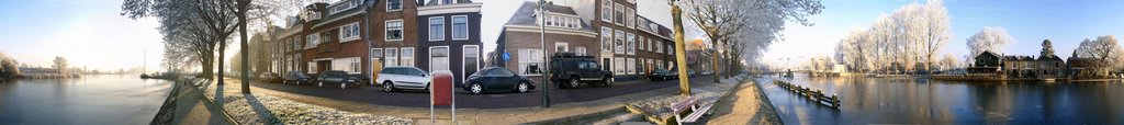 Hoogstraat 360° winter-panorama by Cor uit Weesp