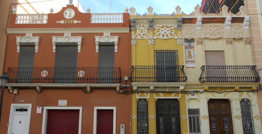 Valencia, calle de la Reina 186 (1923) + 184 by Jacques Lasserre