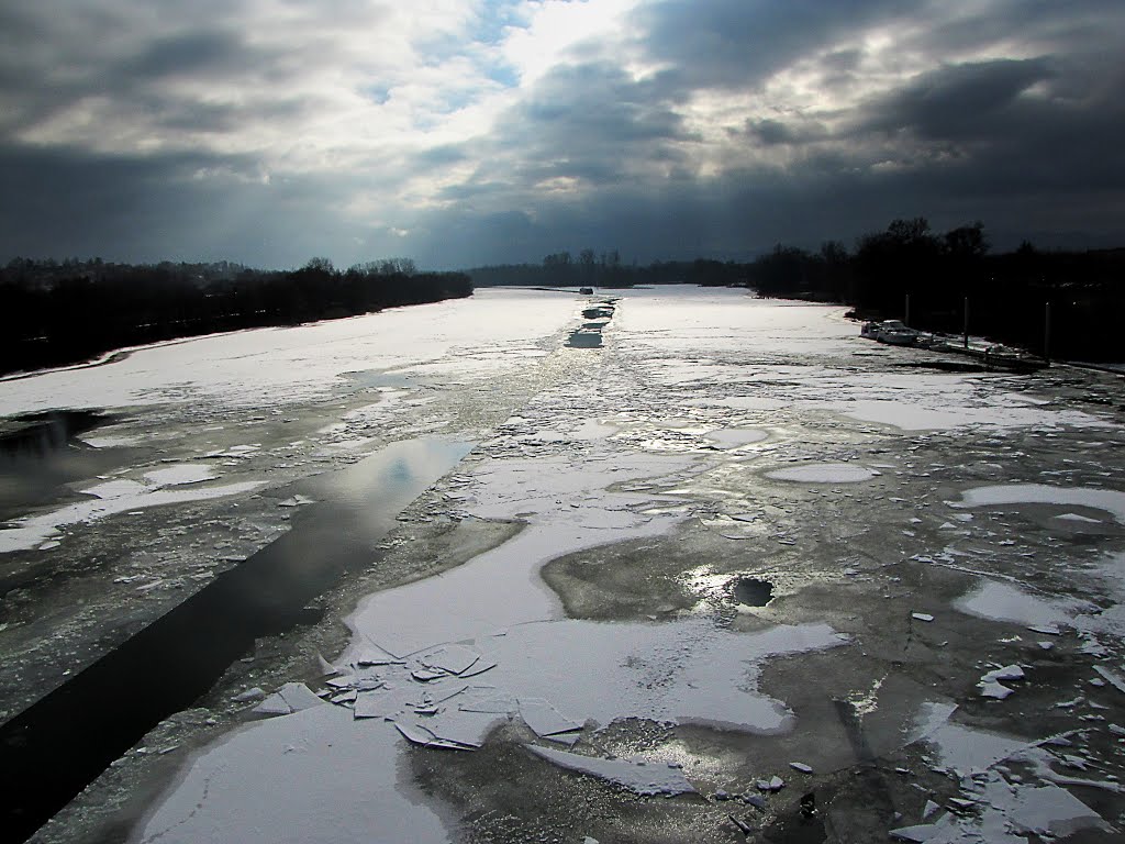 La Saône (hiver 2012) by Fernand Serpol