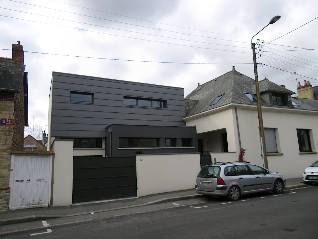 Maison moderne rue alain bouchart a rennes by chisloup