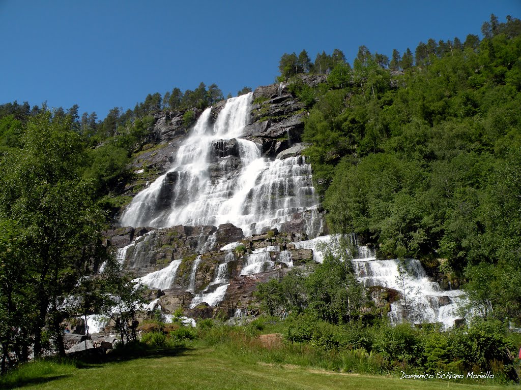 Tvindefossen Waterfall by Domenico Schiano