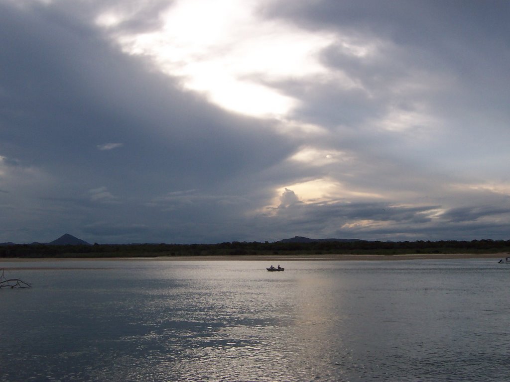 Storm clouds at Sunset Noosa River by mamorse