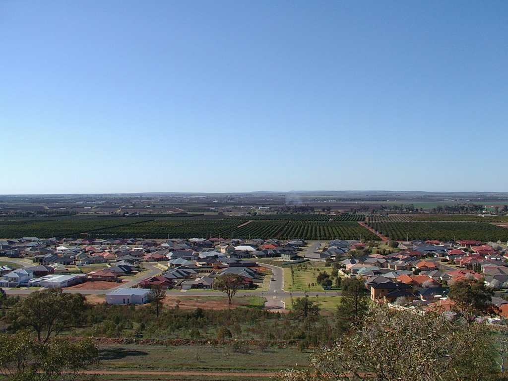 Looking East from Scenic Drive - Griffith by Ian R Garling