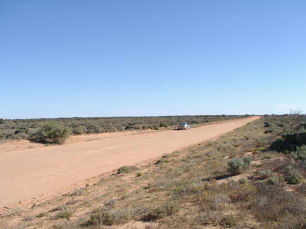 Looking South East from Lake Pamamaroo towards Menindee by Ian R Garling