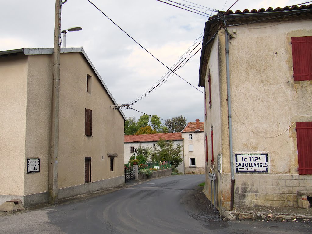 Plaque Michelin de Montboissier, Puy-de-Dôme, Auvergne, France by Marcel Musil