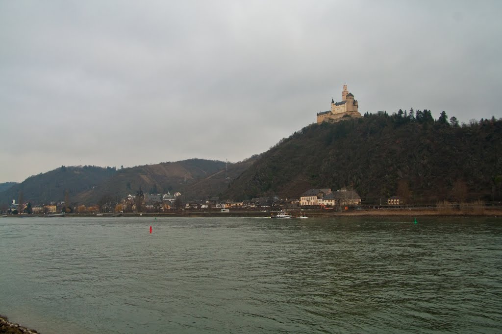 View to Marksburg. VB by Vasily Badin