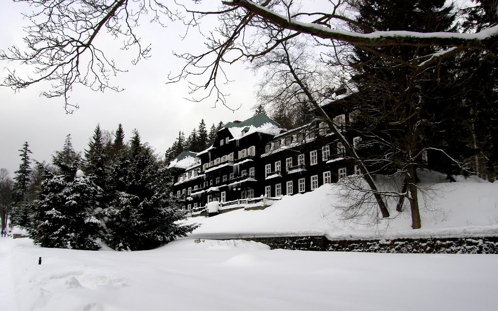 Karlova Studánka - lázeňský Slezský dům (spa Silesian house) by MAPP HUDRANS