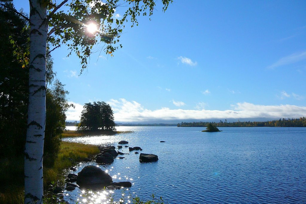 Scenery to lake Keitele by Erkki Jauhiainen