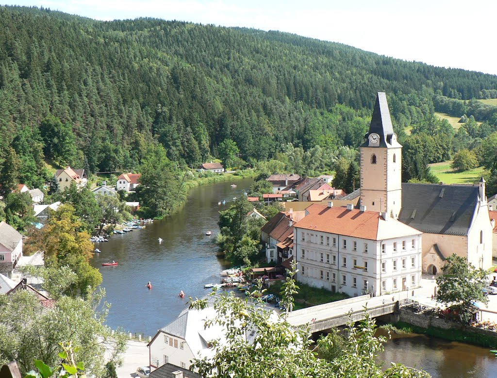 View from the Castle Rožmberk. by tondalouda