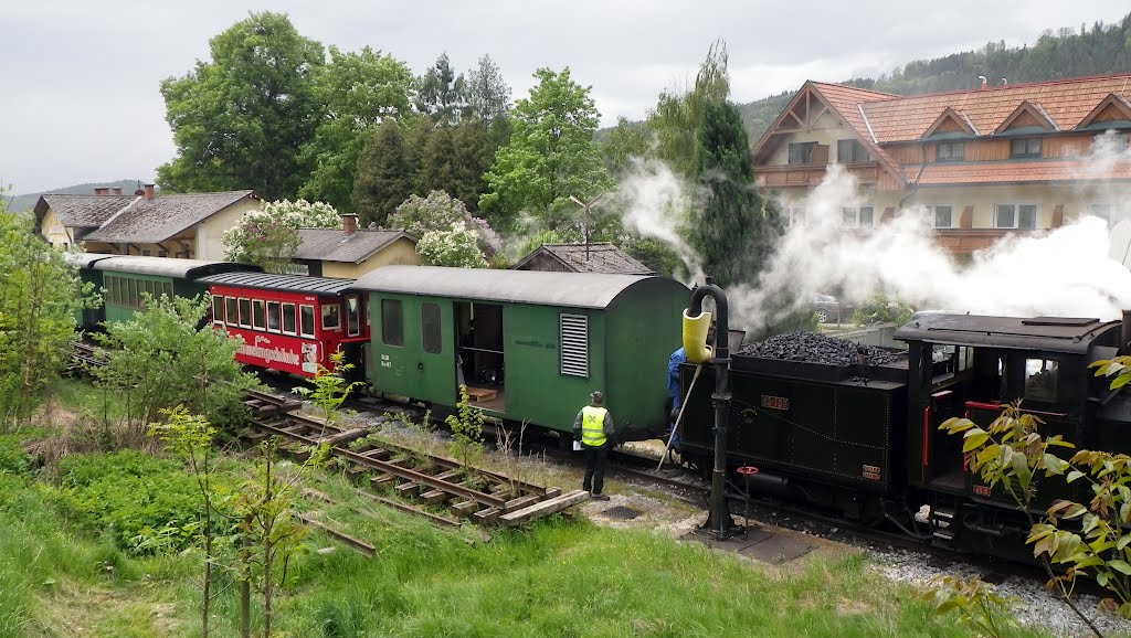 Feistritztalbahn Blick auf Bf Anger by hanepu2