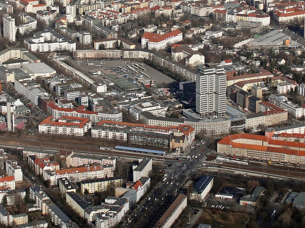 Luftaufnahme Berlin Hohenzollerndamm - S Bahnhof Hohenzollerndamm by CT-Flieger