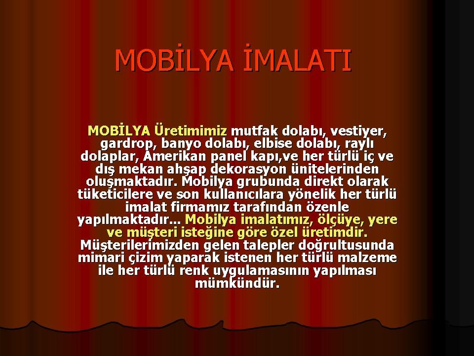 MOBİLYA İMALATIMIZ by argedekorasyon