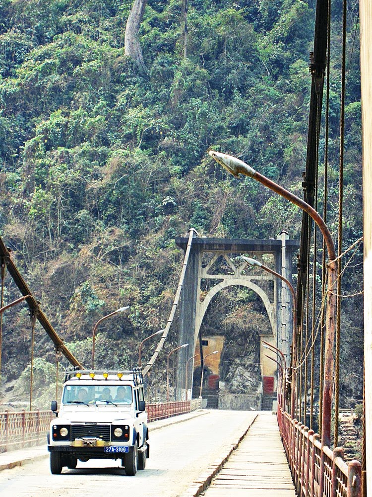 LAI CHÂU . Cầu treo Hang Tôm (Hang Tom suspension bridge) by Đăng Định