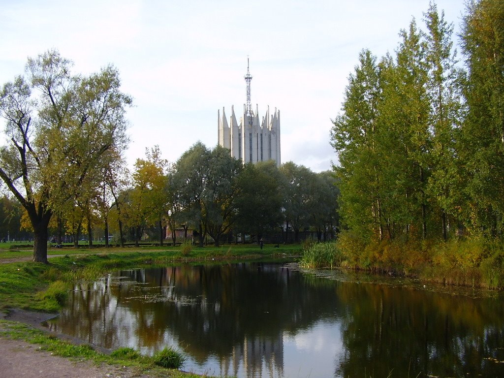 RUSSIAN STATE SCIENTIFIC CENTER FOR ROBOTICS AND TECHNICAL CYBERNETICS (RTC). View from Benua's Garden / ЦНИИ РТК, вид из сада Бенуа by Frosteg