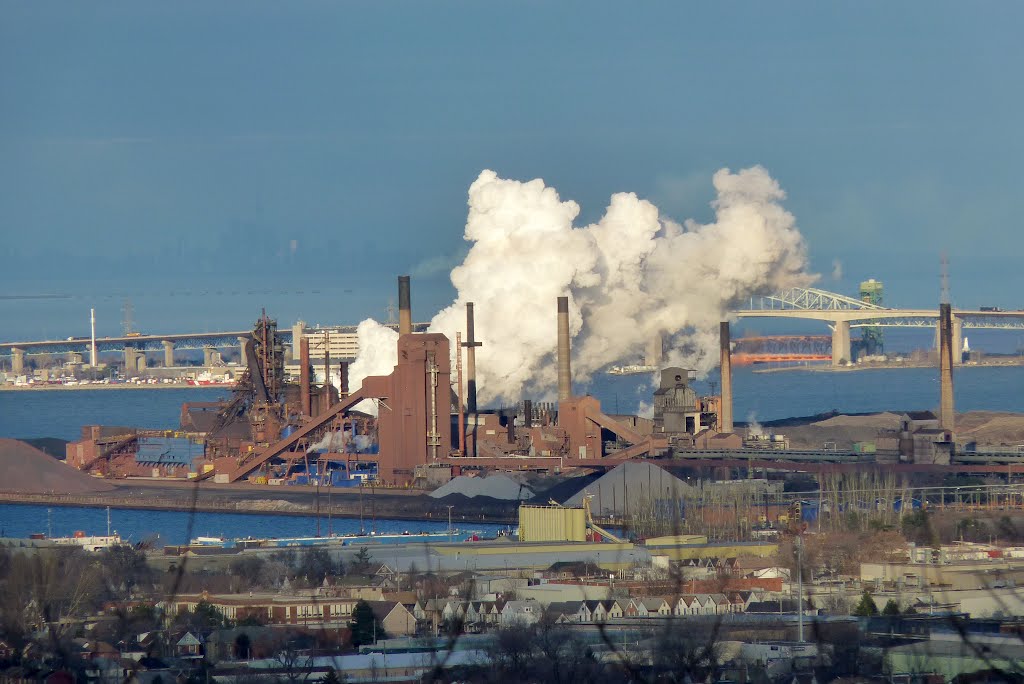 Steel Industry in Hamilton letting off Steam by Joseph Hollick