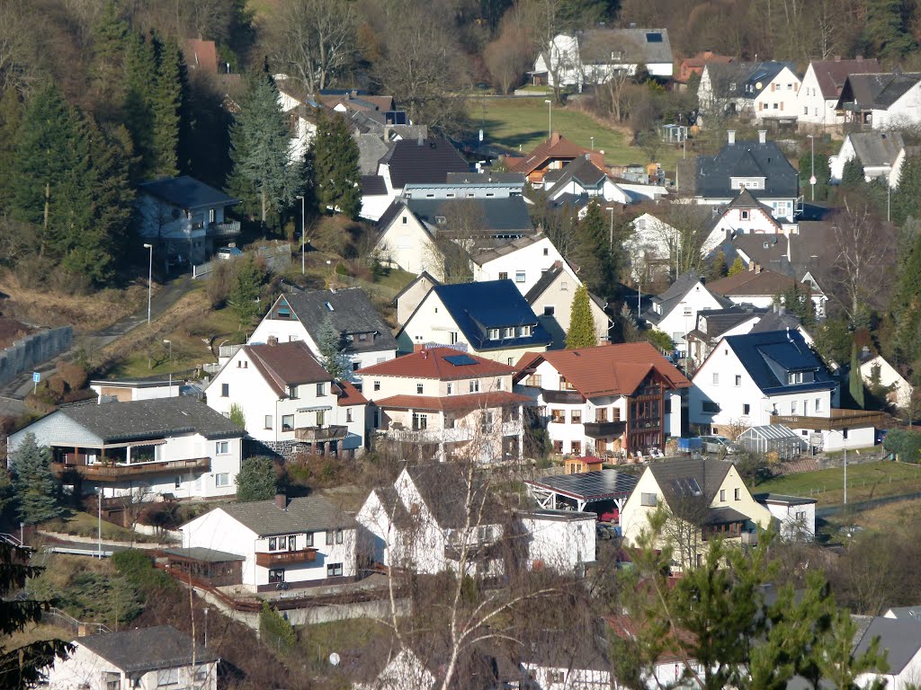 Blick vom Friedhofsweg zur Bergstraße by H.-J. Simon