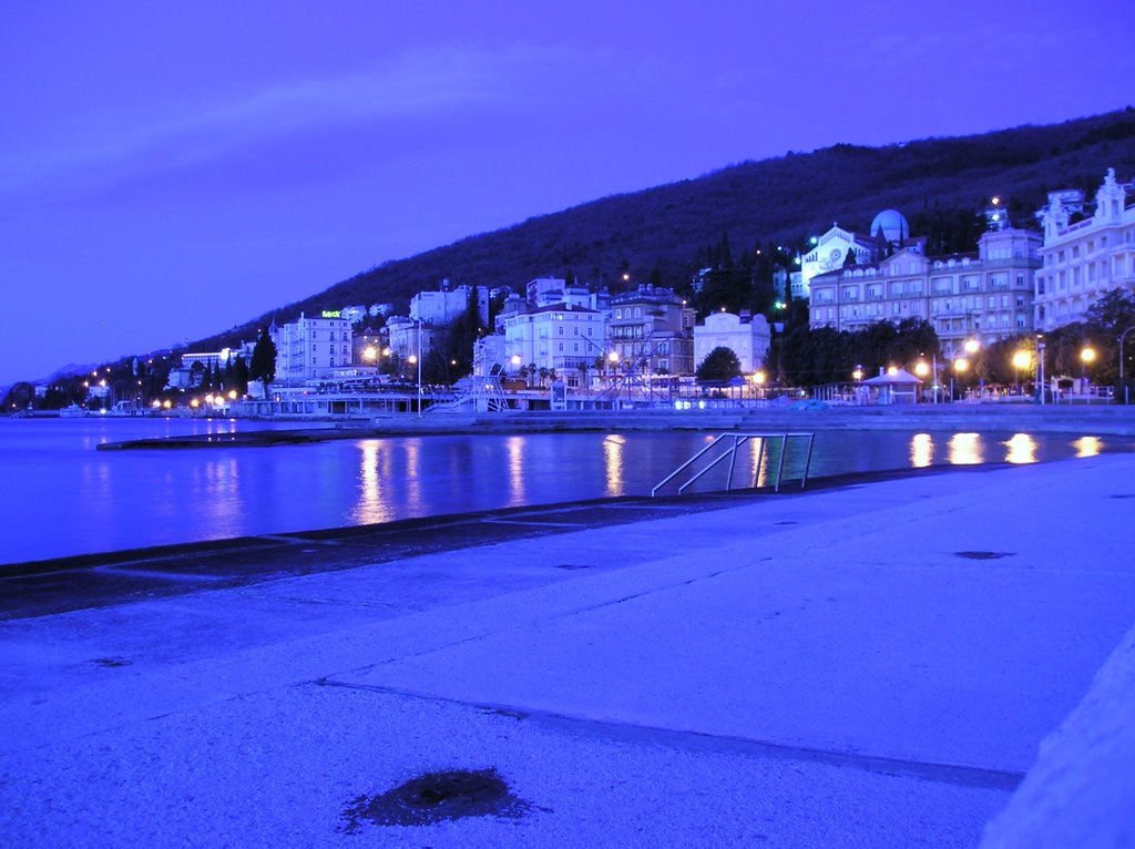 Early morning in Opatija by Bozidar Peris