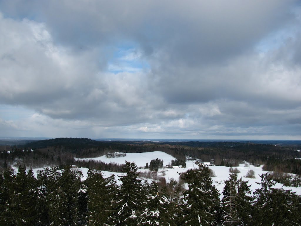 View from hill Suur Munamäe lookout tower by lontrus