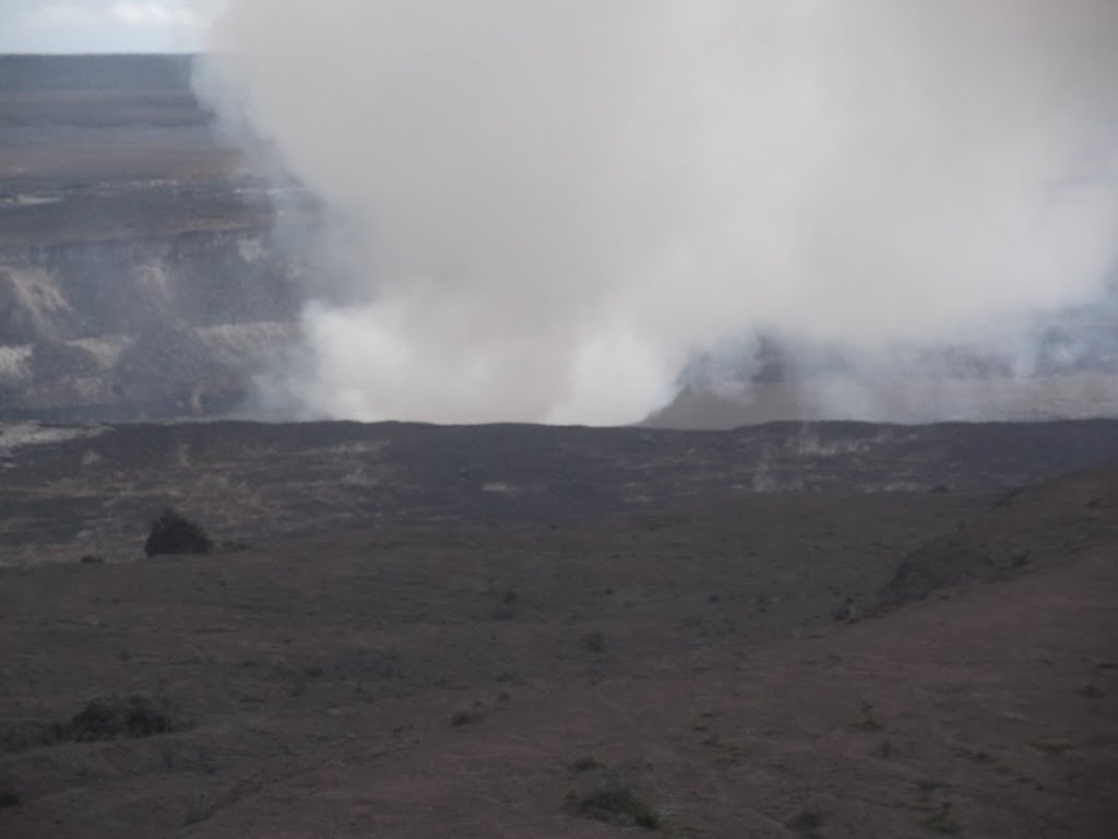 Halema'uma'u Crater across Kilauea Caldera, The Big Island - Hawaii Cruise - "Golden Princess" - January 2012 by mikstan43