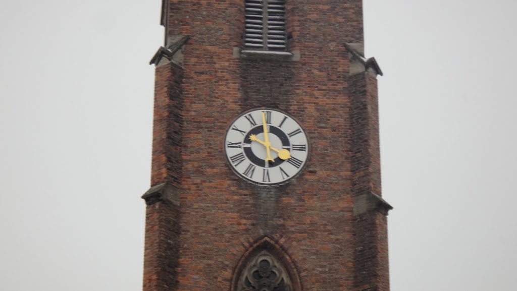 Clock on the Ev.-Luth. Church St. Matthäus by Diego Giuseppe