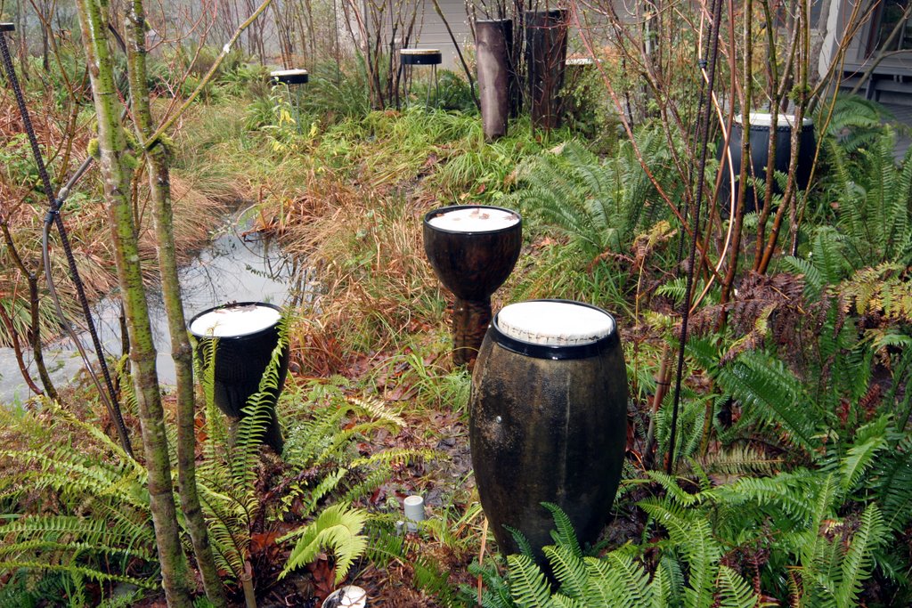 Water Feature Drums at Rattlesnake Ridge Info Center by markdbatson