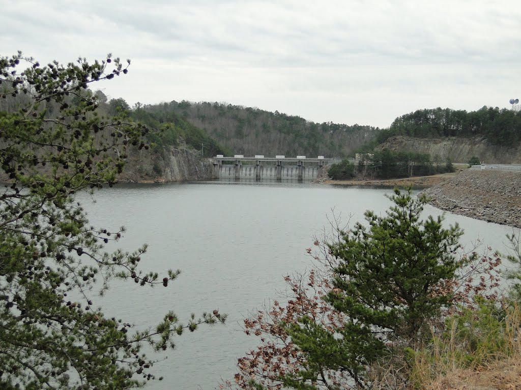 Carters Lake and Dam Tainter (flood) Gates by John Hains