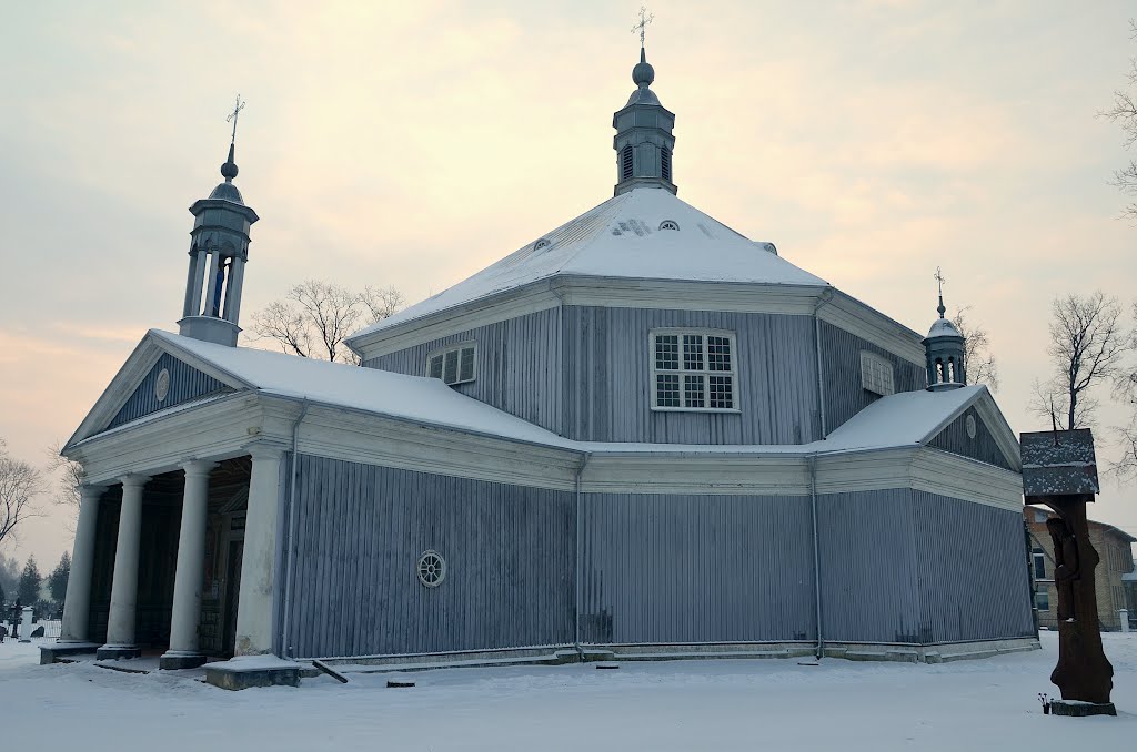 The octagonal ( only one in Lithuania ) wooden Griškabūdis Transfiguration of Christ Church, built in 1796. by Renatorius (Reno)