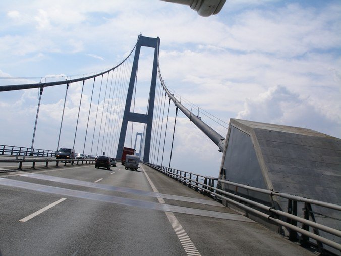 On the Greate Belt Bridge by Roger Medin