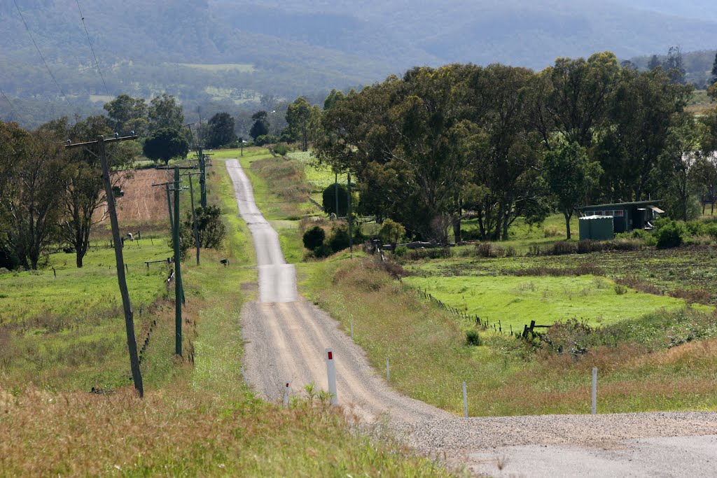 Country Road, Swanfels, Darling Downs, Q. by Ian Stehbens