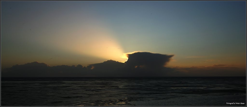 Markermeer, Zonsondergang by Peter Goes