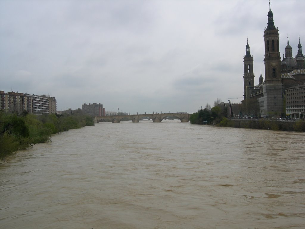 Rio Ebro y El Pilar by Valdeorrés