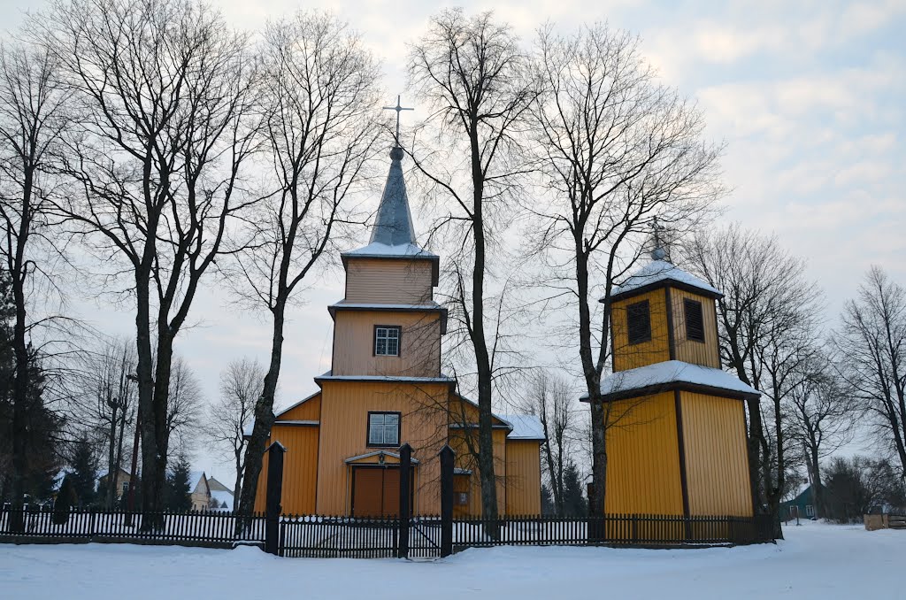 Paluobiai St. Guardian Angels Church in 1916 by Renatorius (Reno)