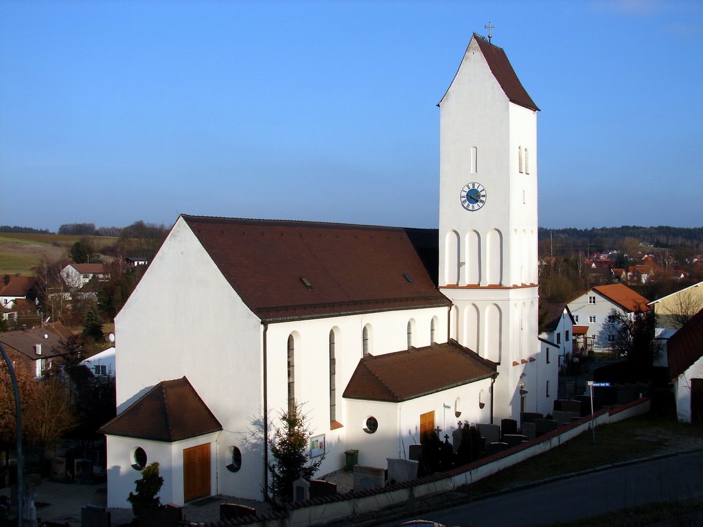 Pfarrkirche Mariä Himmelfahrt in Sandelzhausen by harald helmlechner