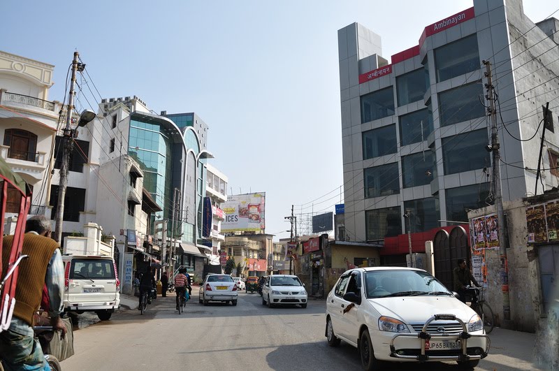 Varanasi: Bhelupur Street View by Souvik Prasad