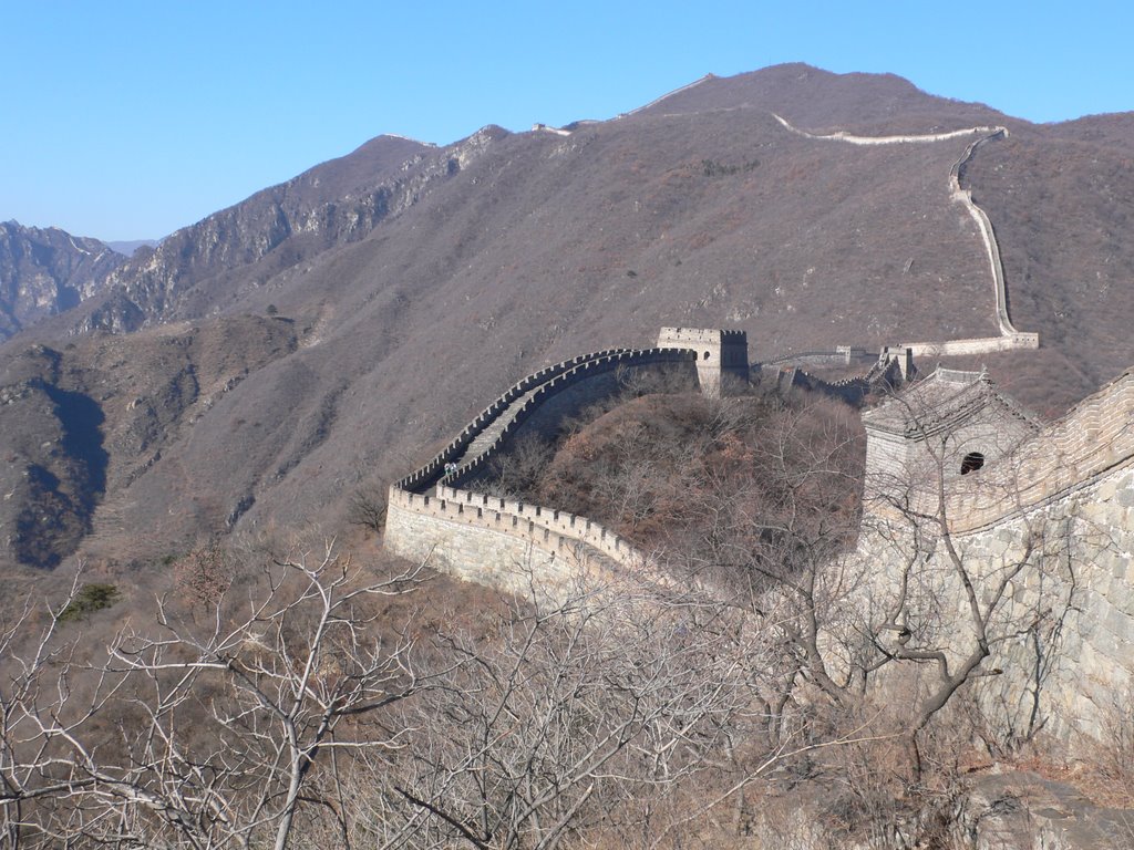 The Great Wall near Mutianyu, China, November 2007 by Jan Willem Maijvis