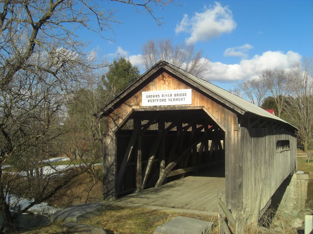 Westford-Browns River Bridge, Westford, VT, feb 19, 2012 by Tom Dudones