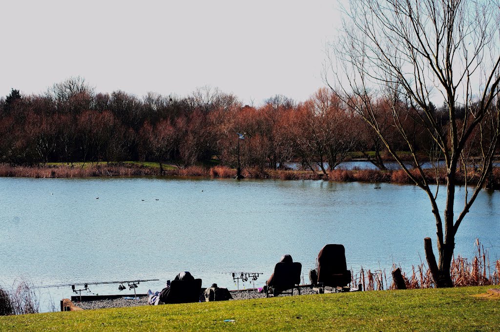 Fisherman. northlands park. basildon. essex feb 2012 by kinderbill